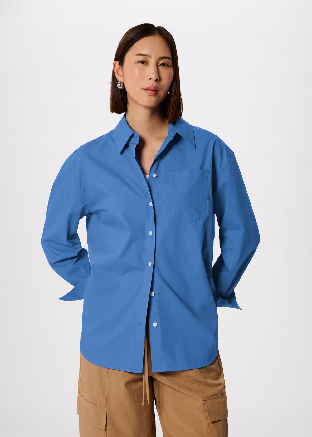 Oversized Cotton Poplin Shirt