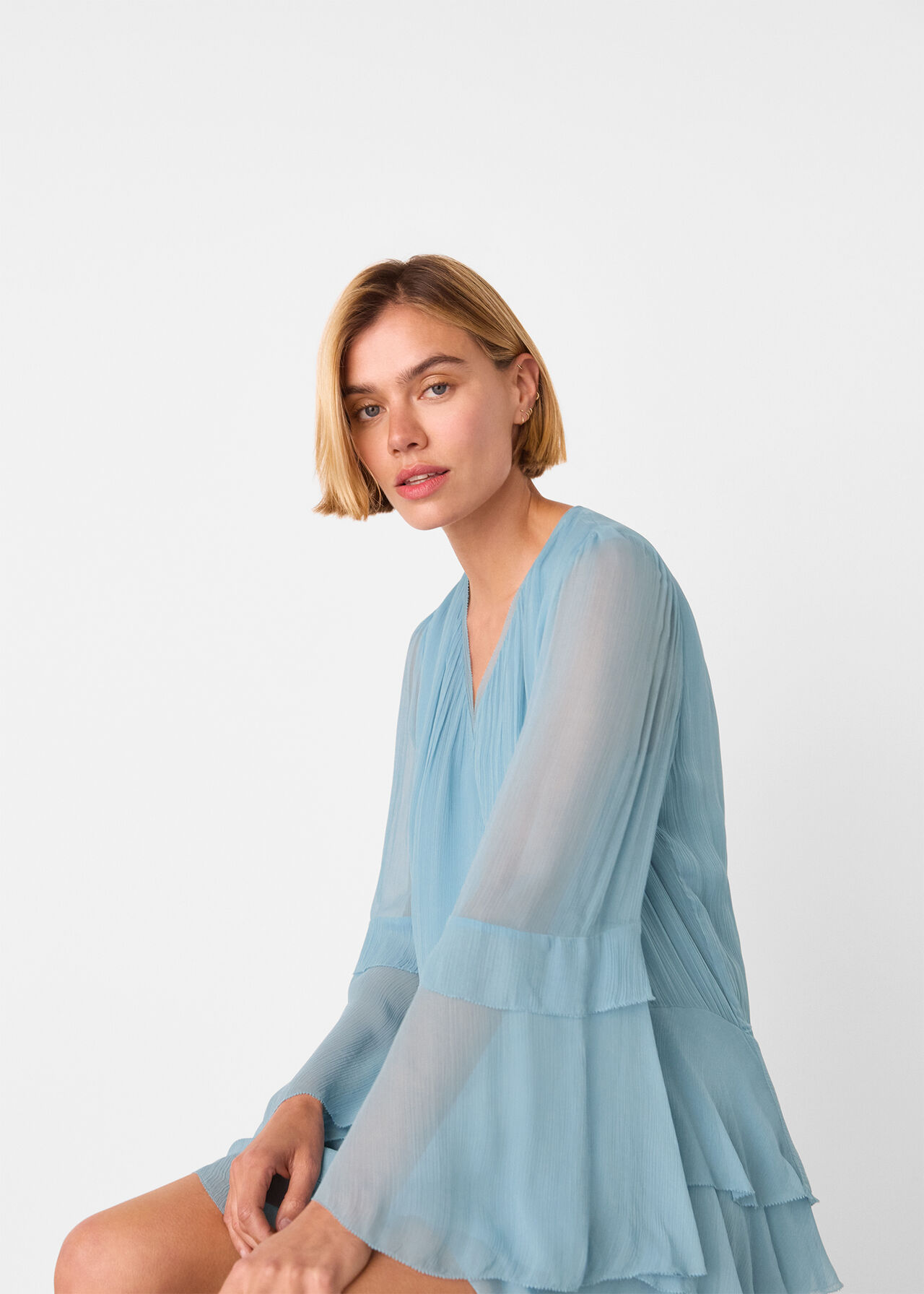 Frill Boho Mini Dress