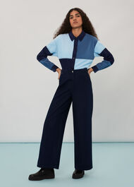 Annie Patchwork Cord Top