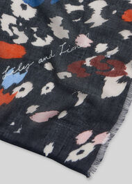 Lily and Lionel Animal Scarf Black/Multi