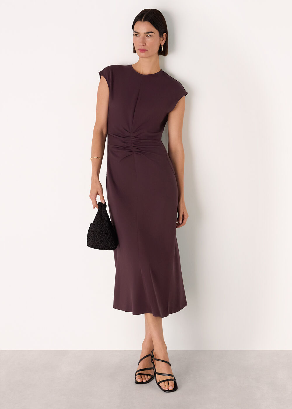 Gathered Midi Dress