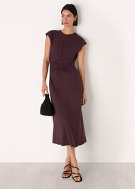 Gathered Midi Dress