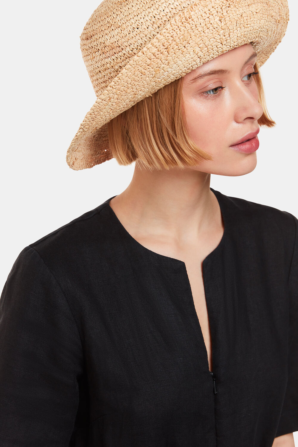 Straw Bucket Hat