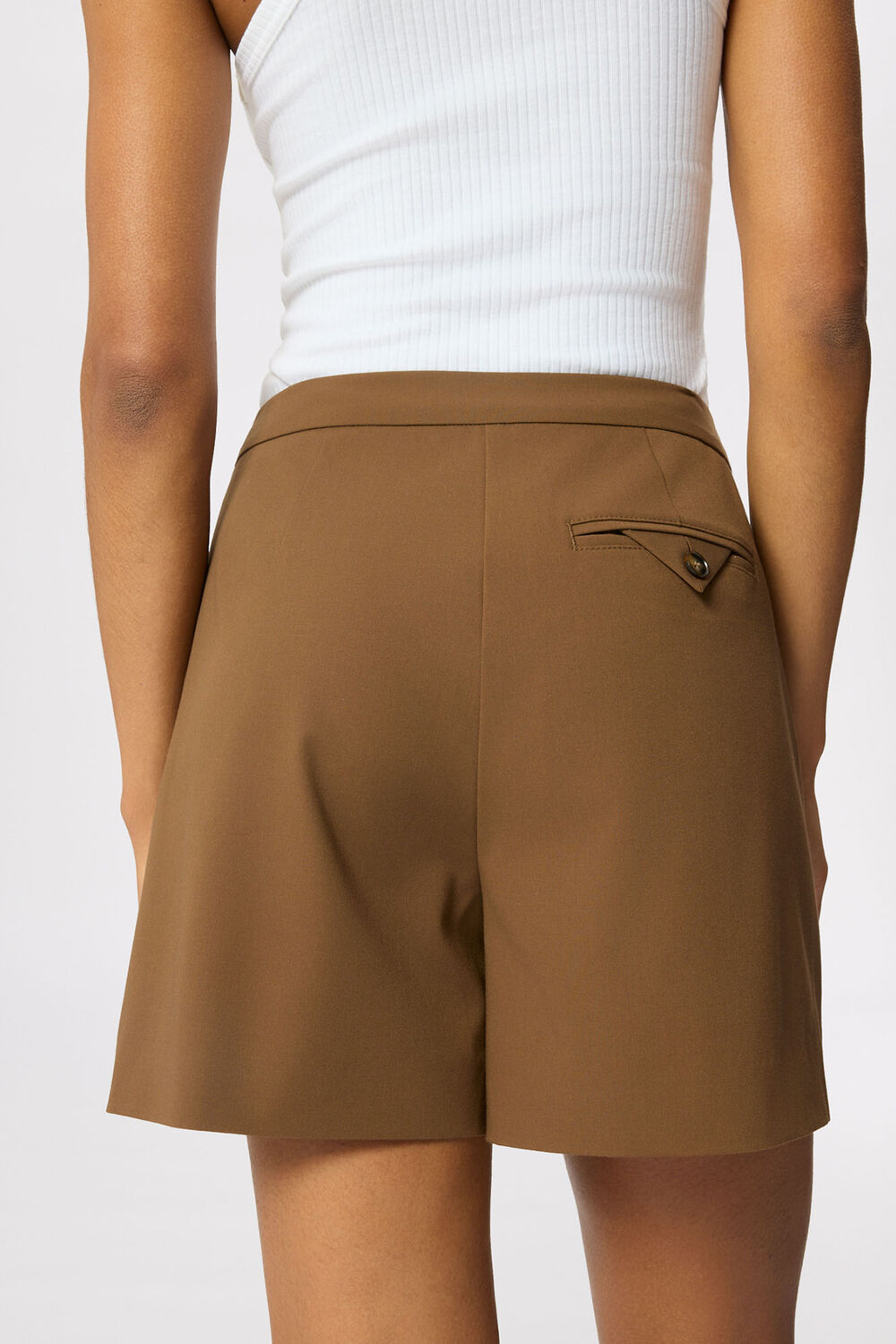 Brown Tailored Short