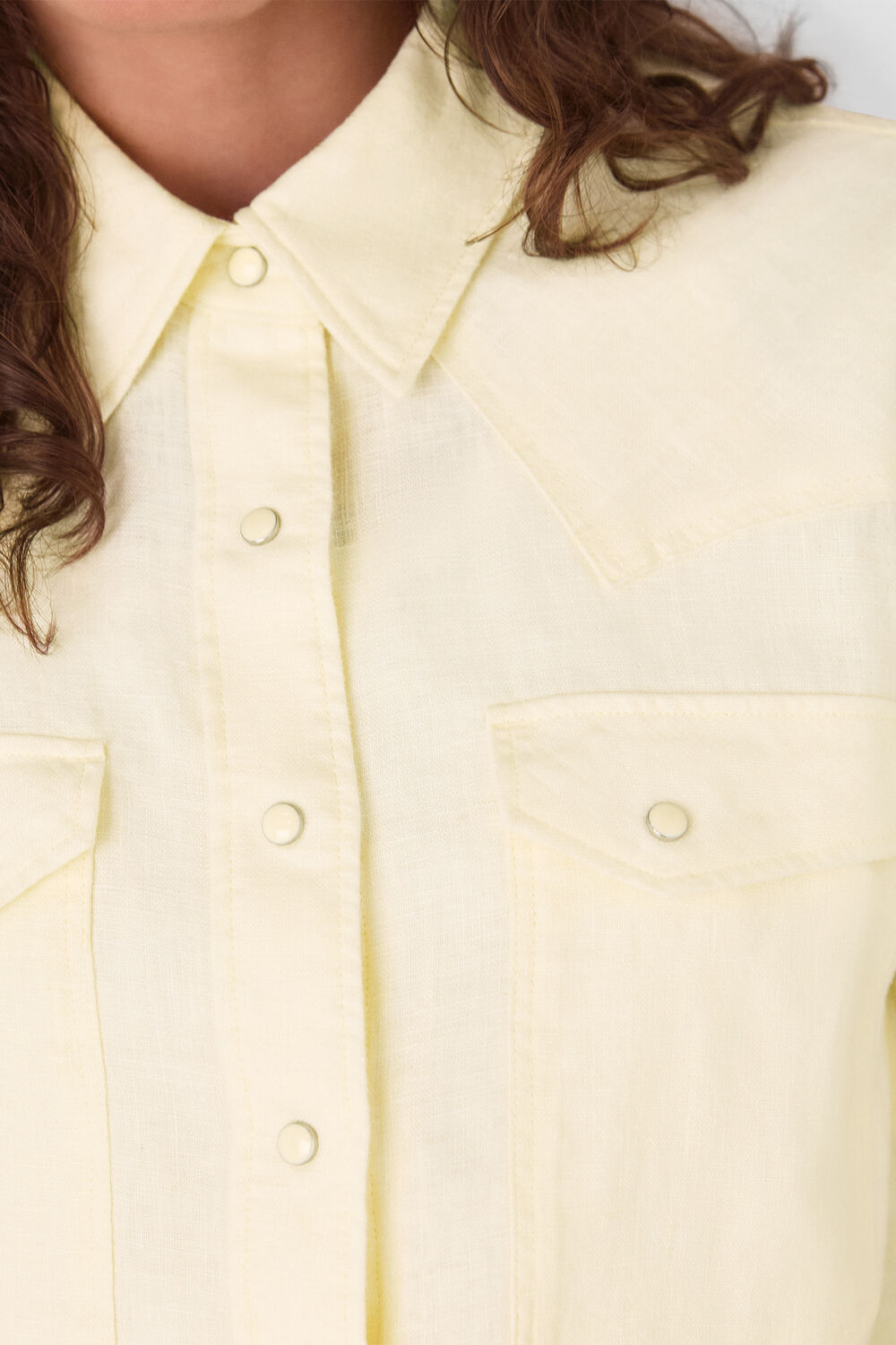 Linen Western Detail Shirt