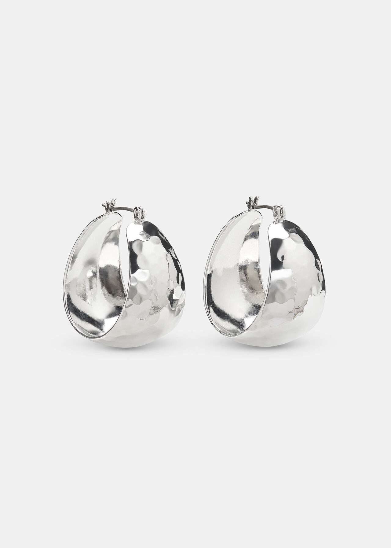 Textured Curved Earring