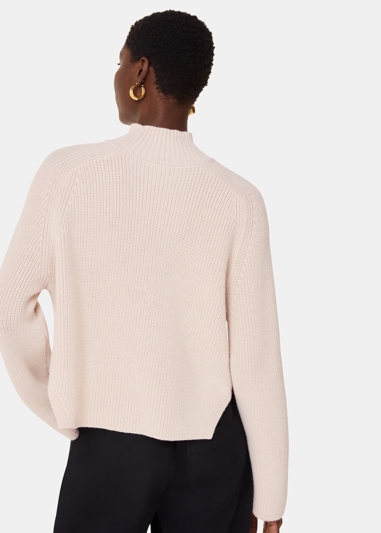 Wool Mix Side Detail Knit