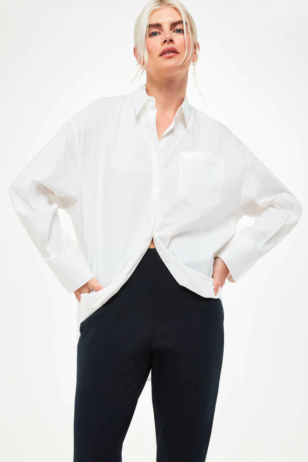 Navy Petite Super Stretch Pants&nbsp;