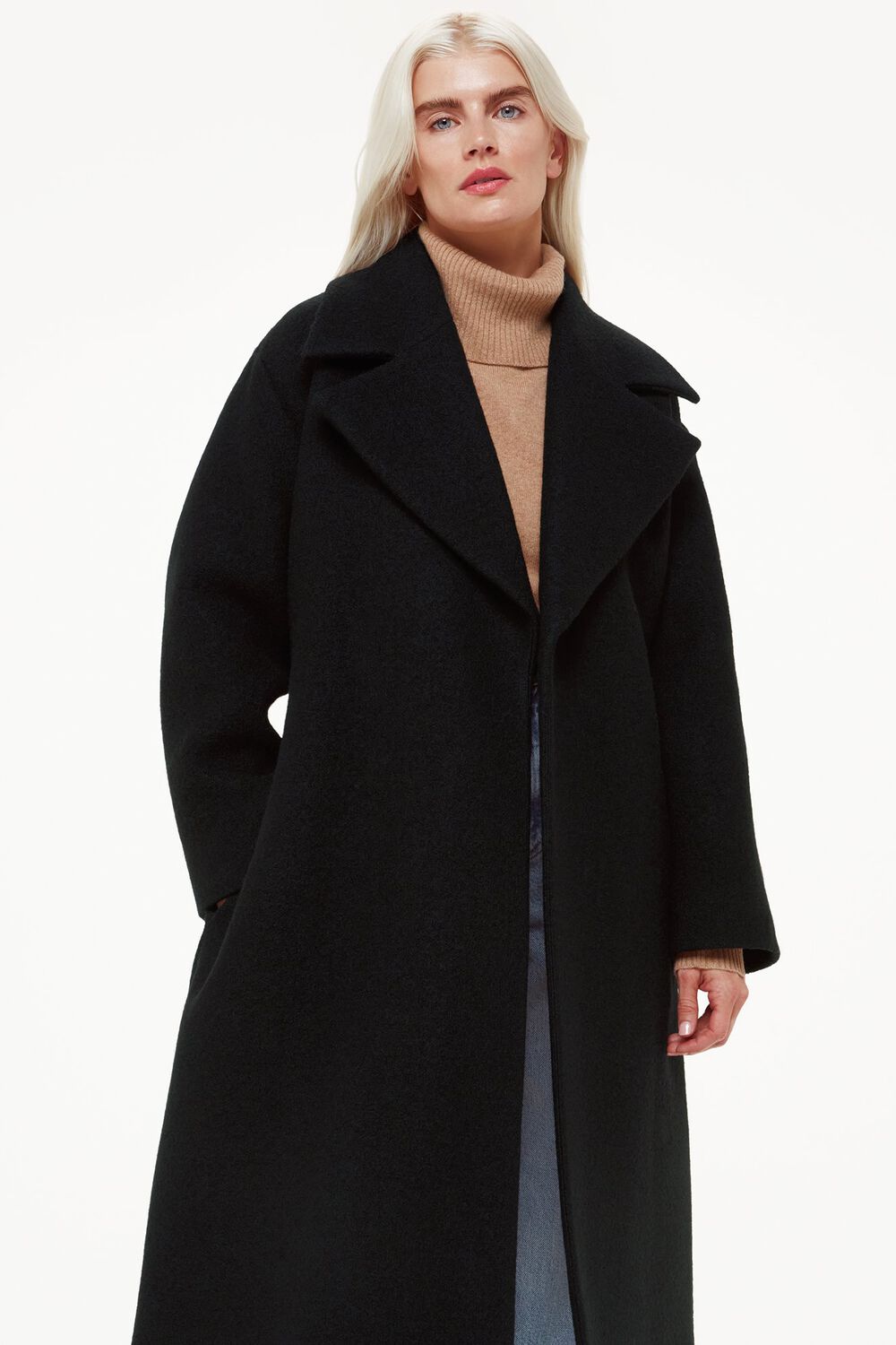 Petite Lorna Wrap Wool Coat