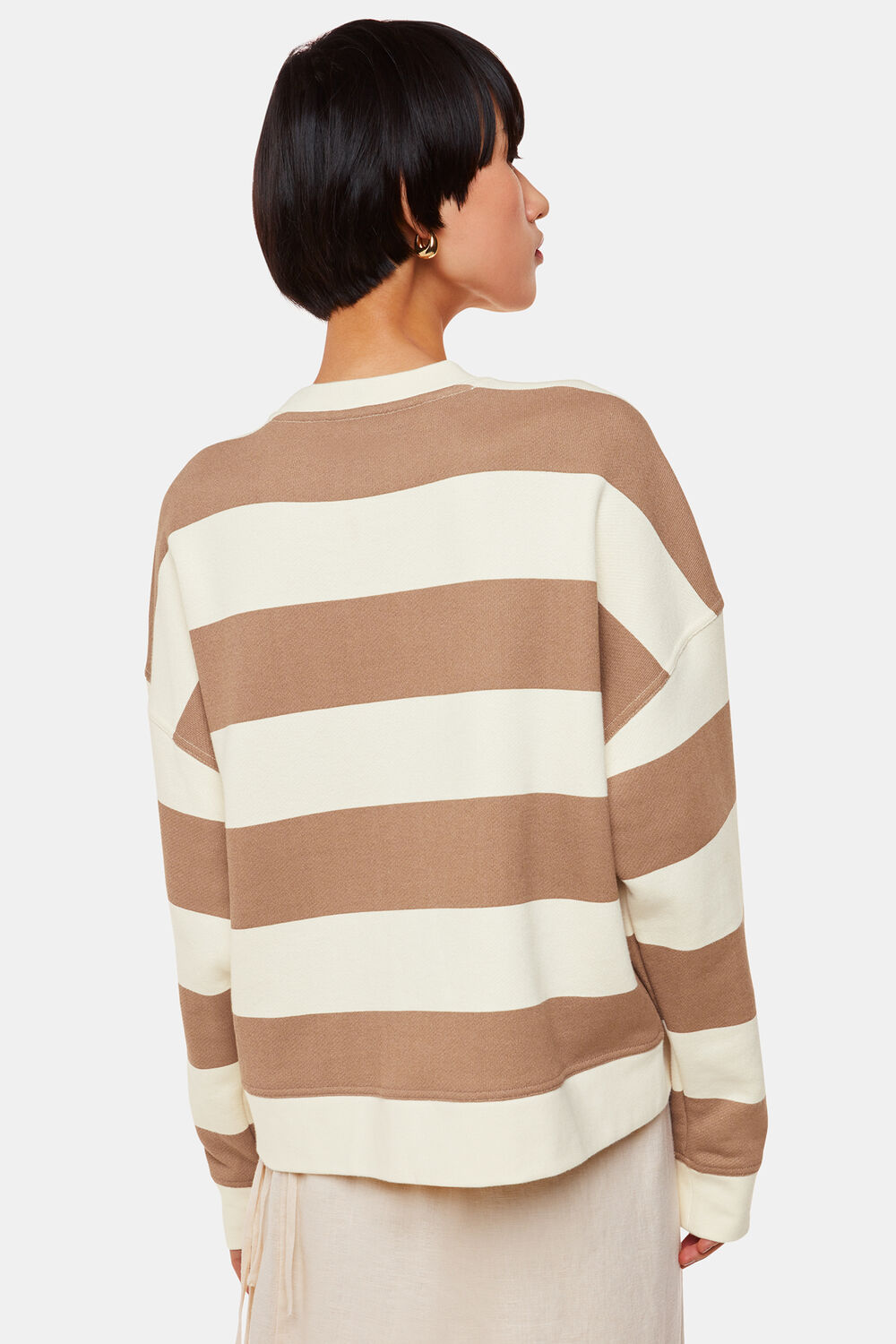 Wide Stripe Sweat