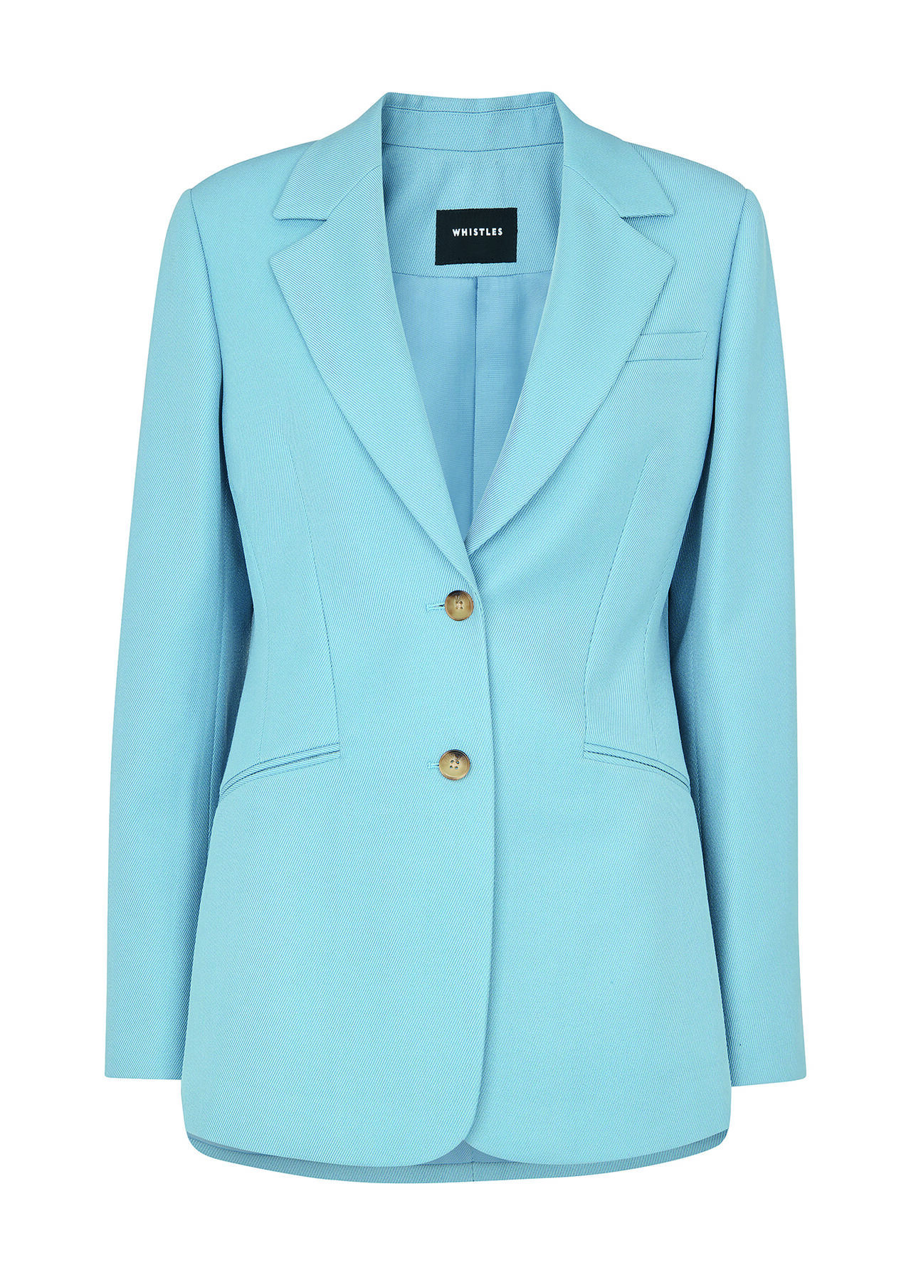 Wool Blend Tailored Blazer