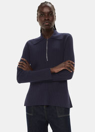 Zip Polo Knit