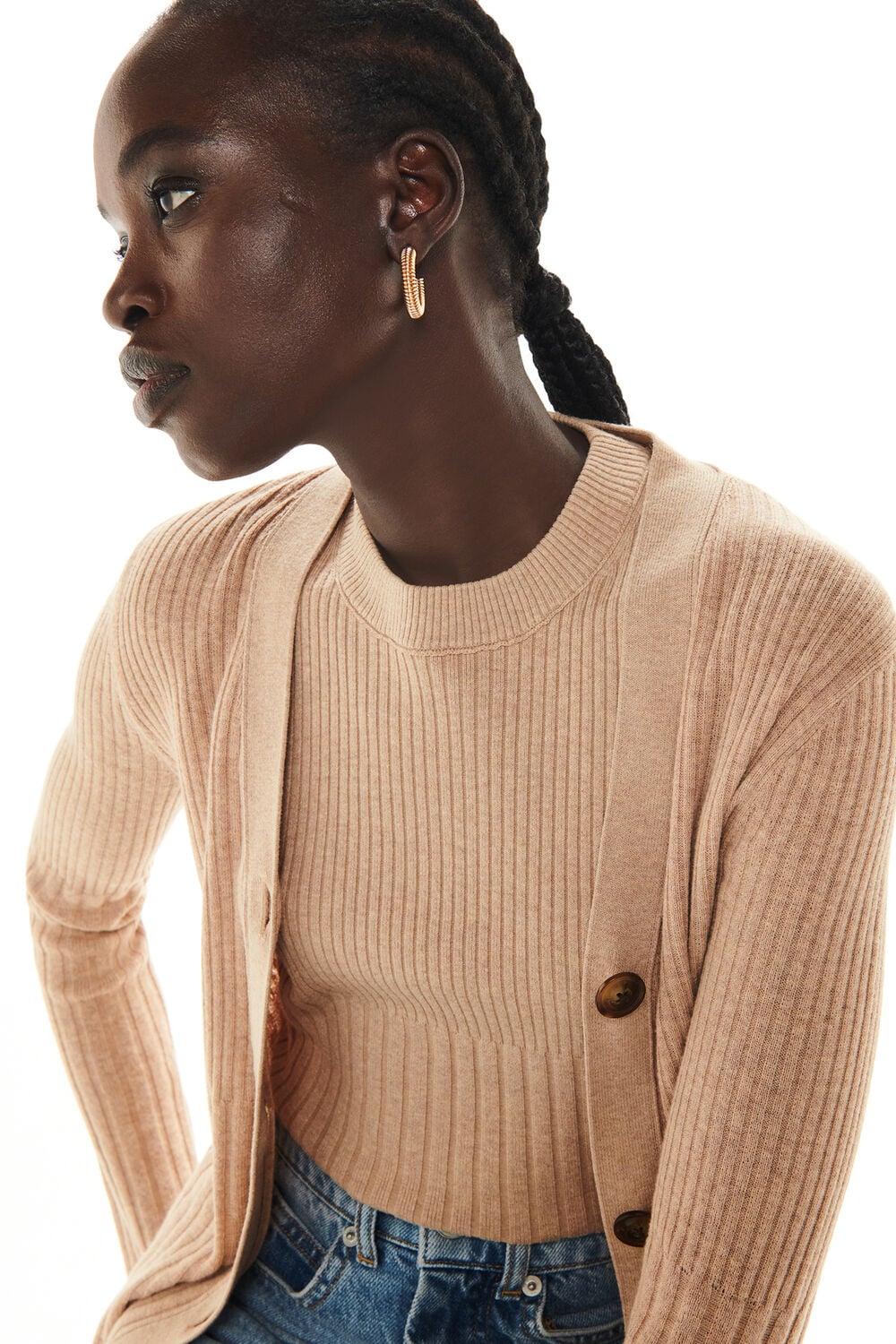 Ribbed Cardigan