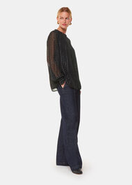 Metallic Stripe Shirt