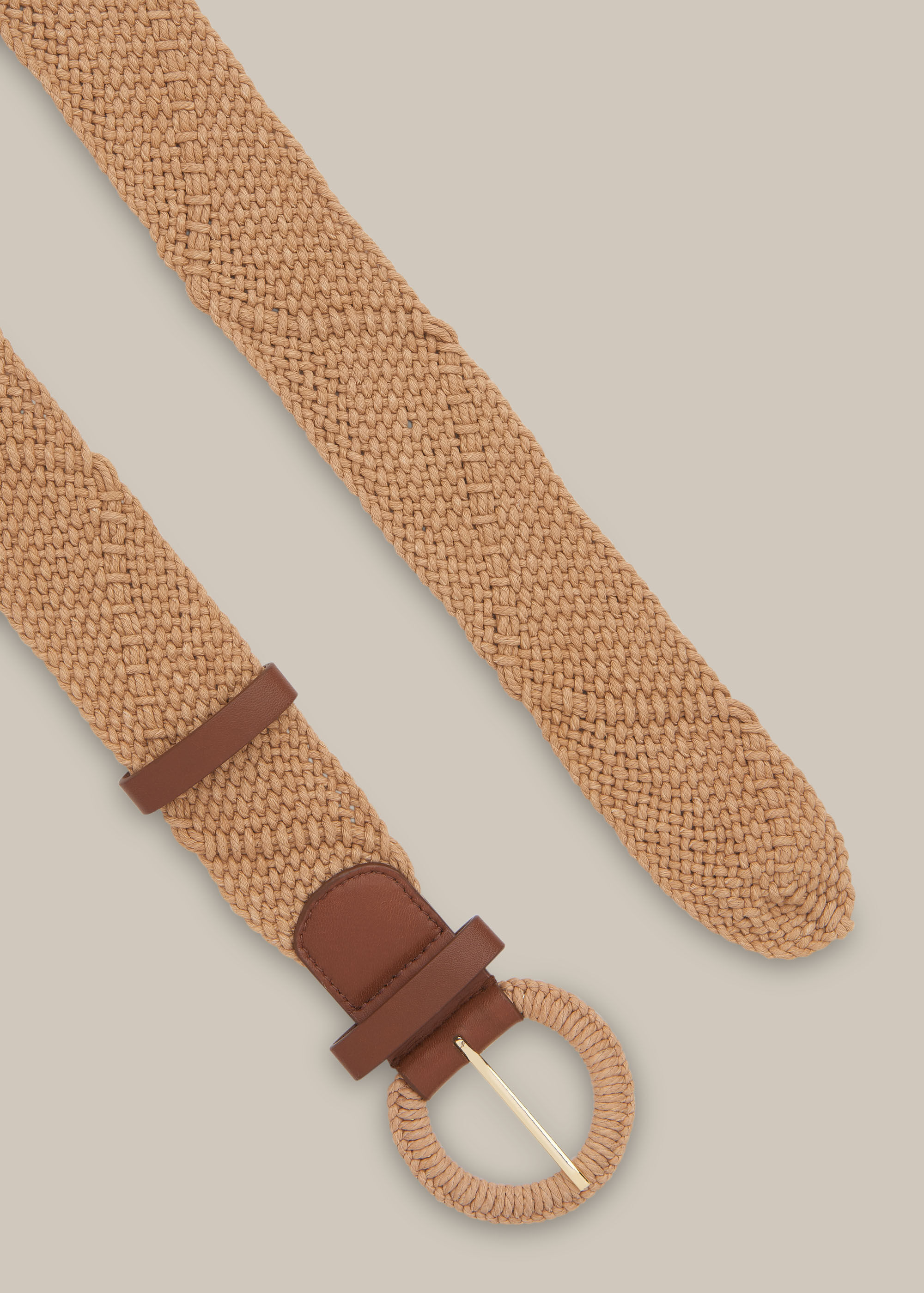 Neutral Woven Cord Belt | WHISTLES | Whistles US |