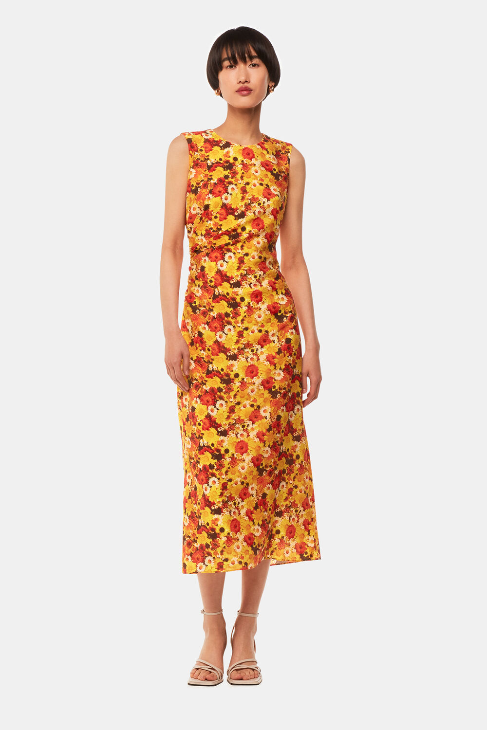 Photographic Daisy Midi Dress