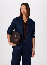 Relaxed Hopsack Blazer