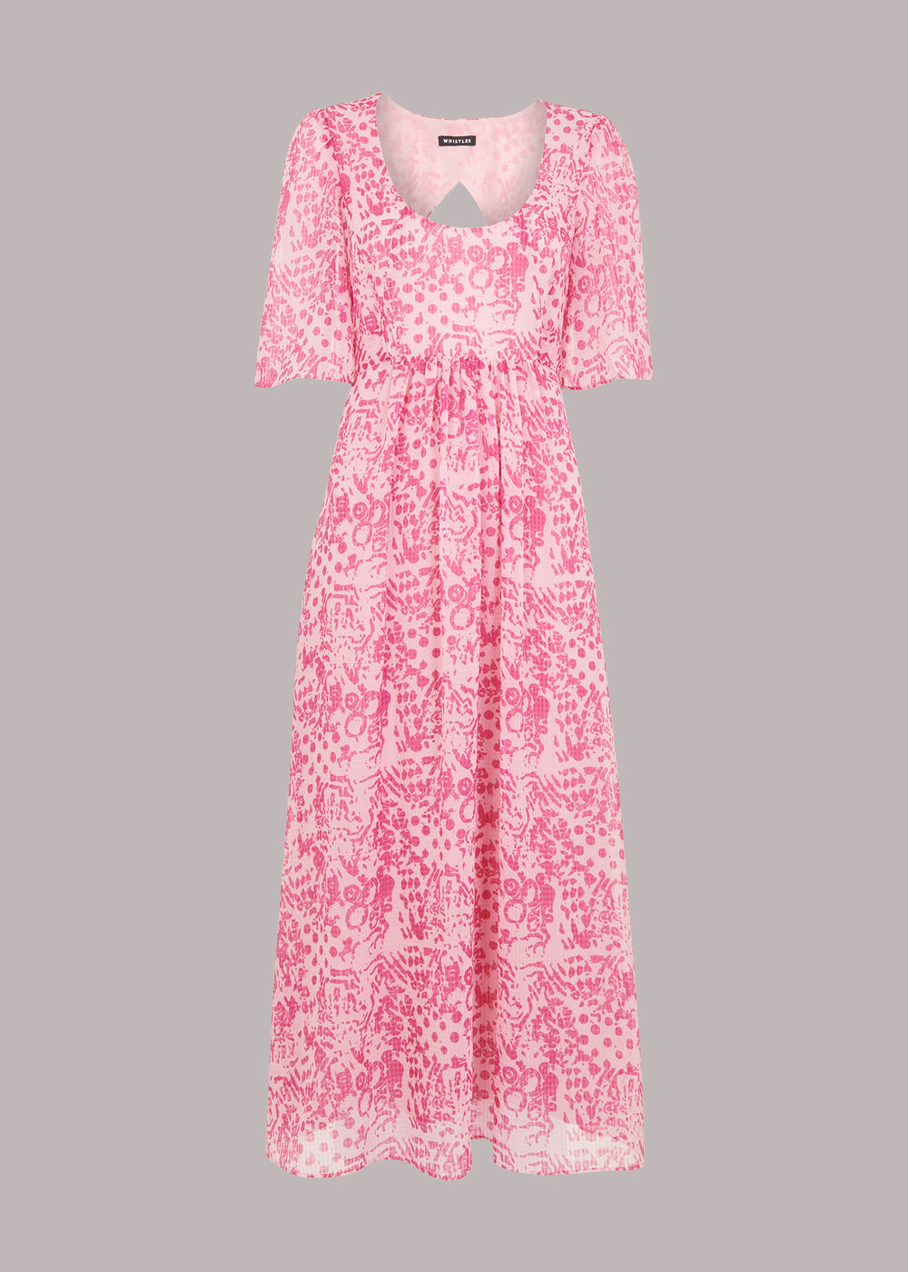 Abstract Batik Midi Dress