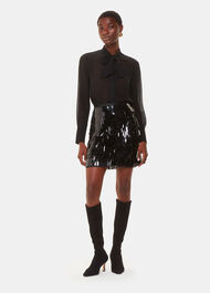 Sword Sequin Mini Skirt