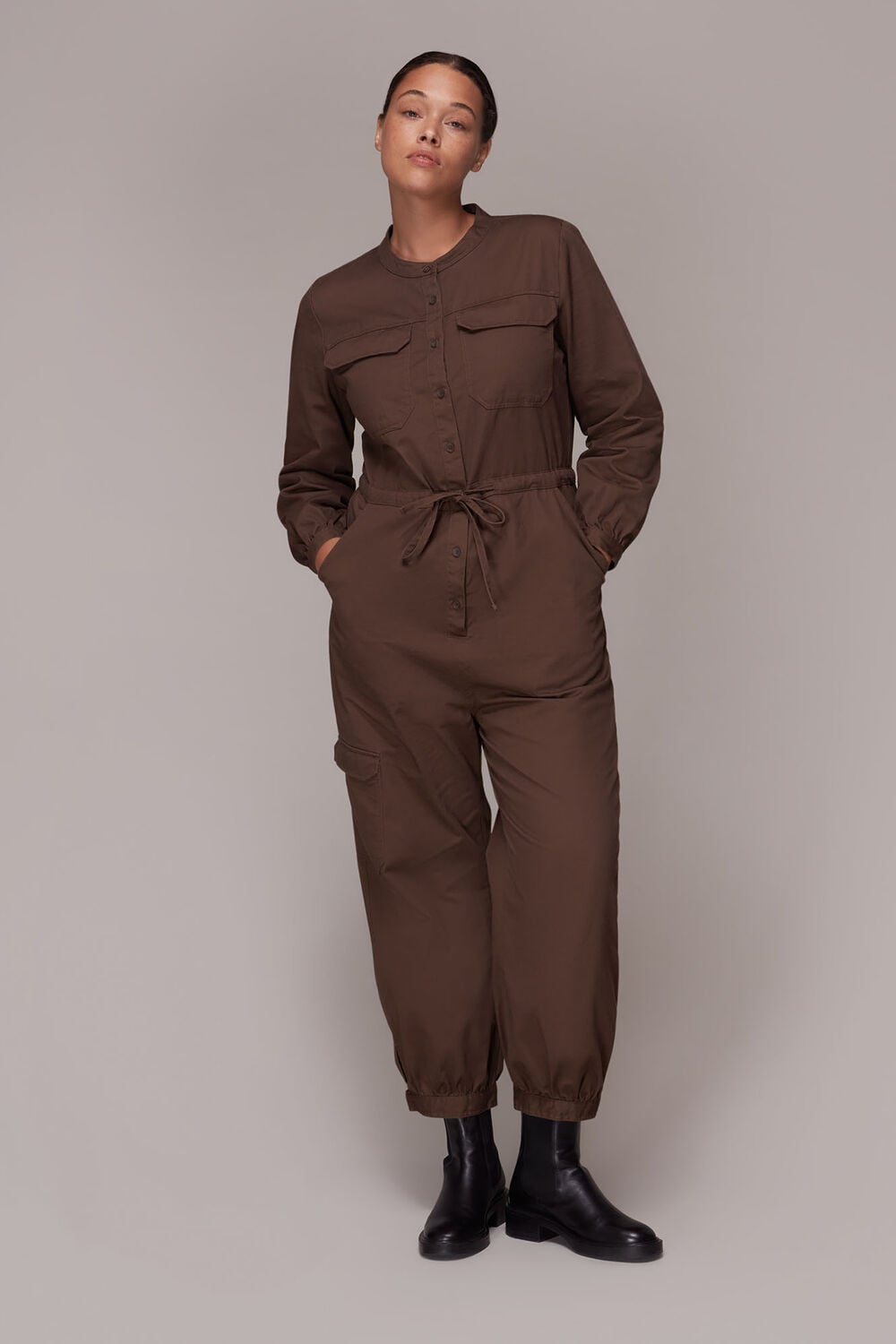 Sadie Utility Tie Jumpsuit