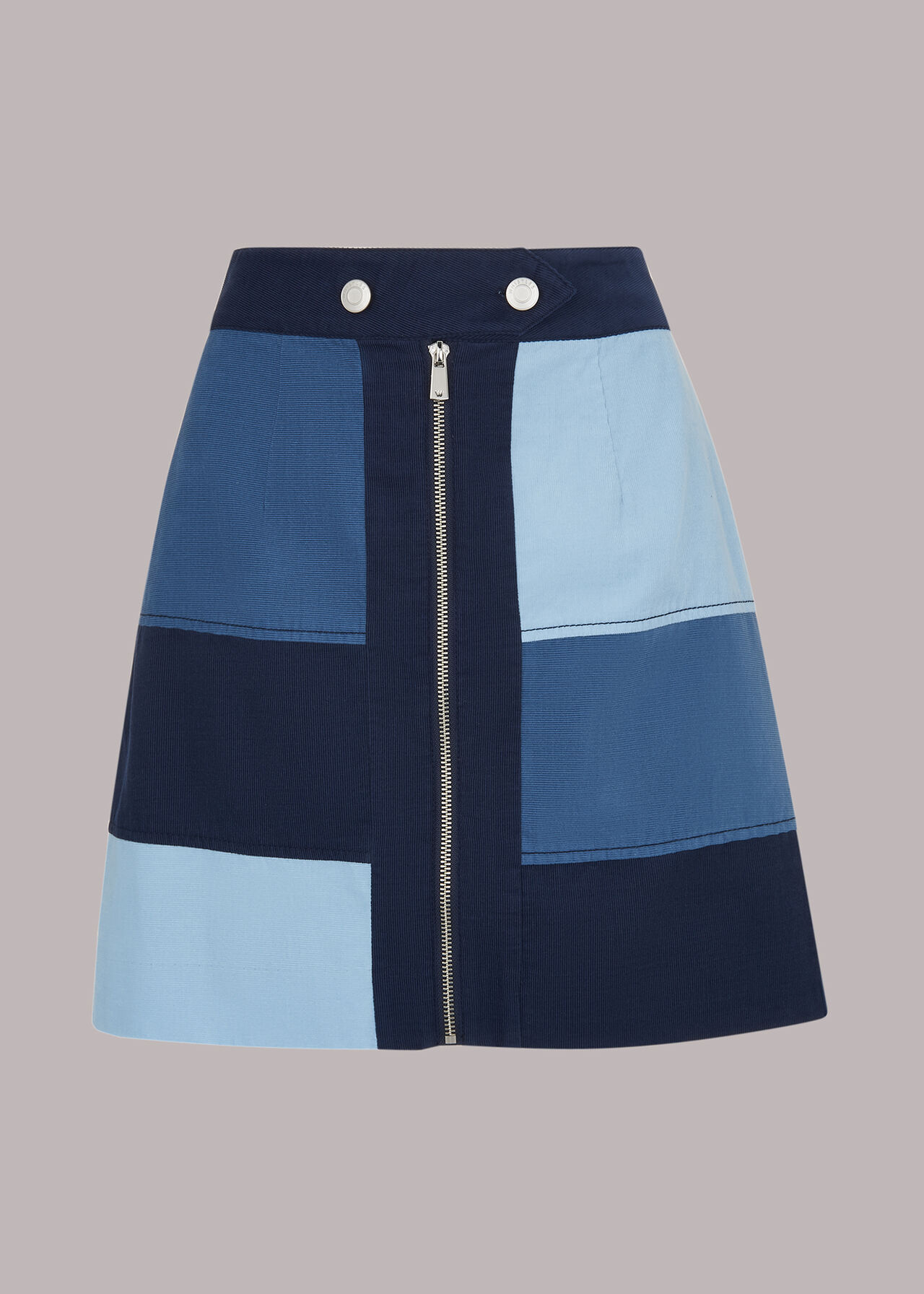 Amy Patchwork Cord Skirt