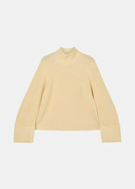 Rib Cable High Neck Jumper