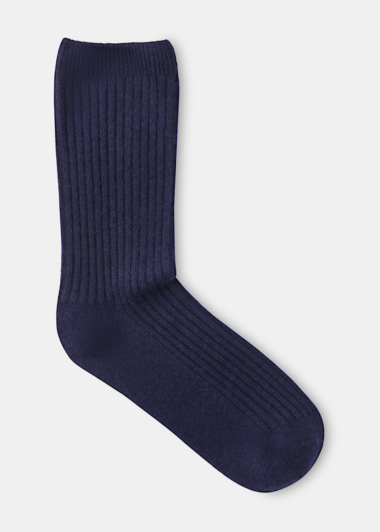 Cashmere Ribbed Socks