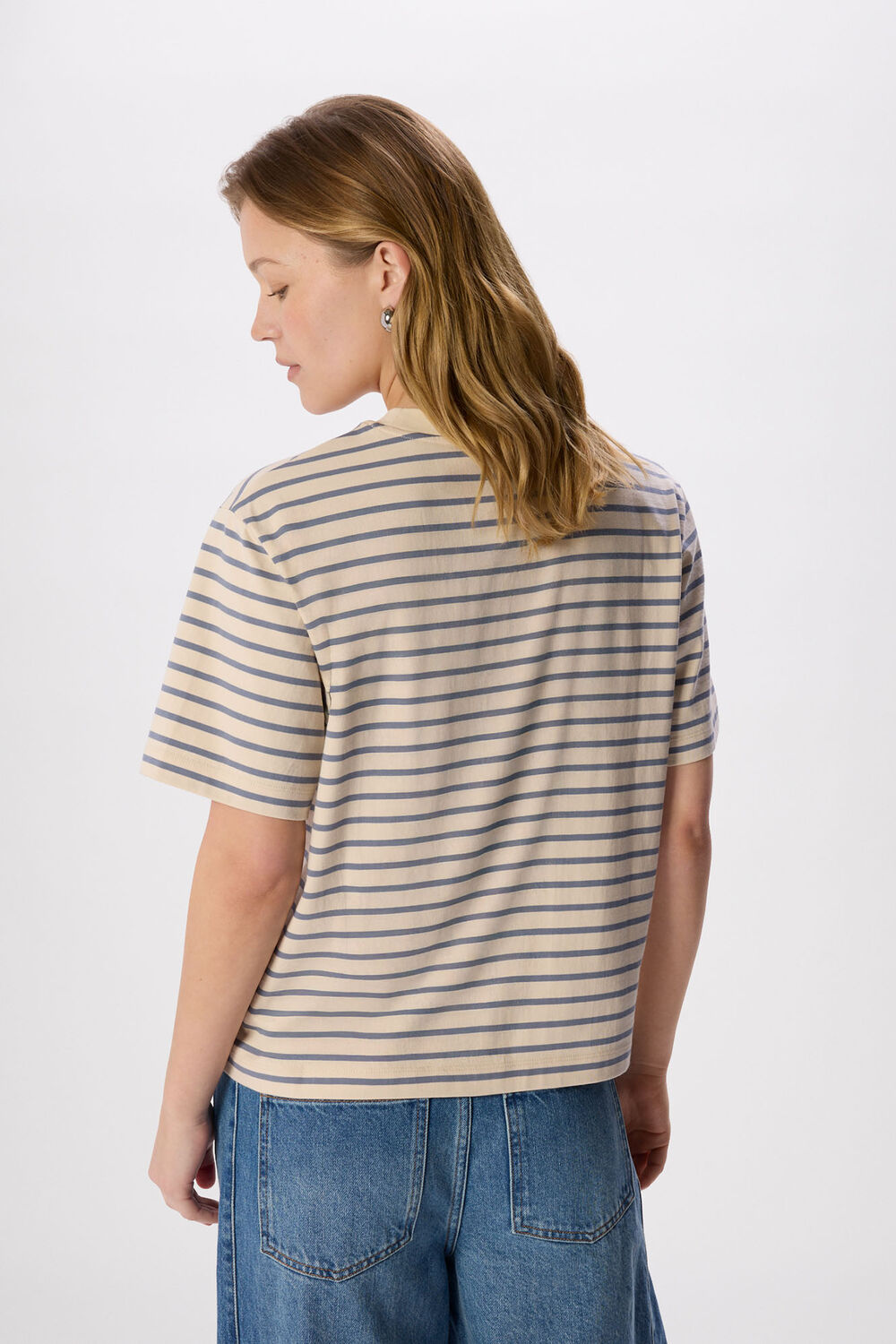 Stripe Relaxed Cotton T-shirt