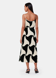 Triangle Swirl Pleated Dress