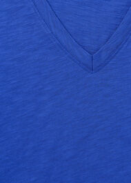 Willa V-Neck Cap Sleeve Tee