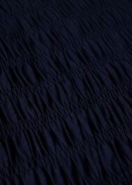 Jersey Shirred Midi Dress