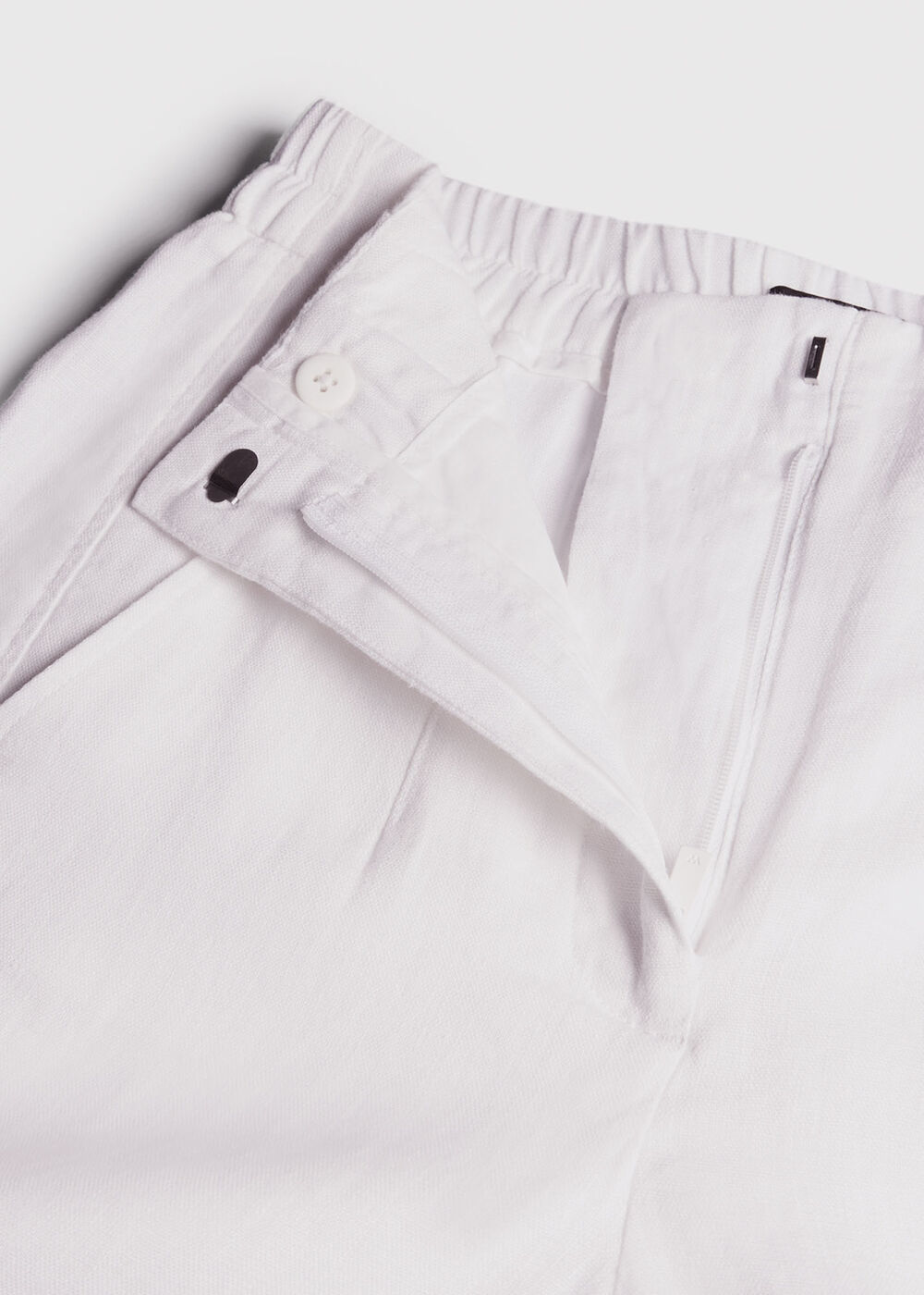 Linen Barrel Leg Trouser