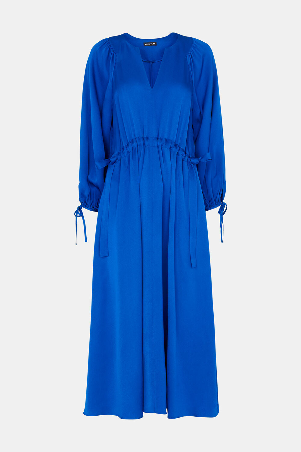 Molly Satin Ruched Dress