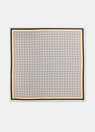 Sahar S Monogram Silk Scarf
