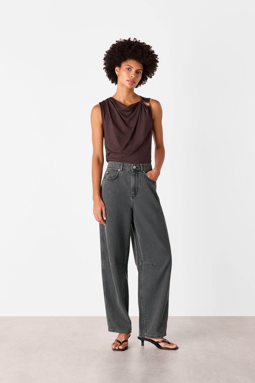 Ring Detail Sleeveless Top
