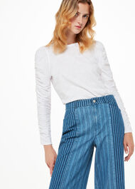 Ruched Sleeve Top