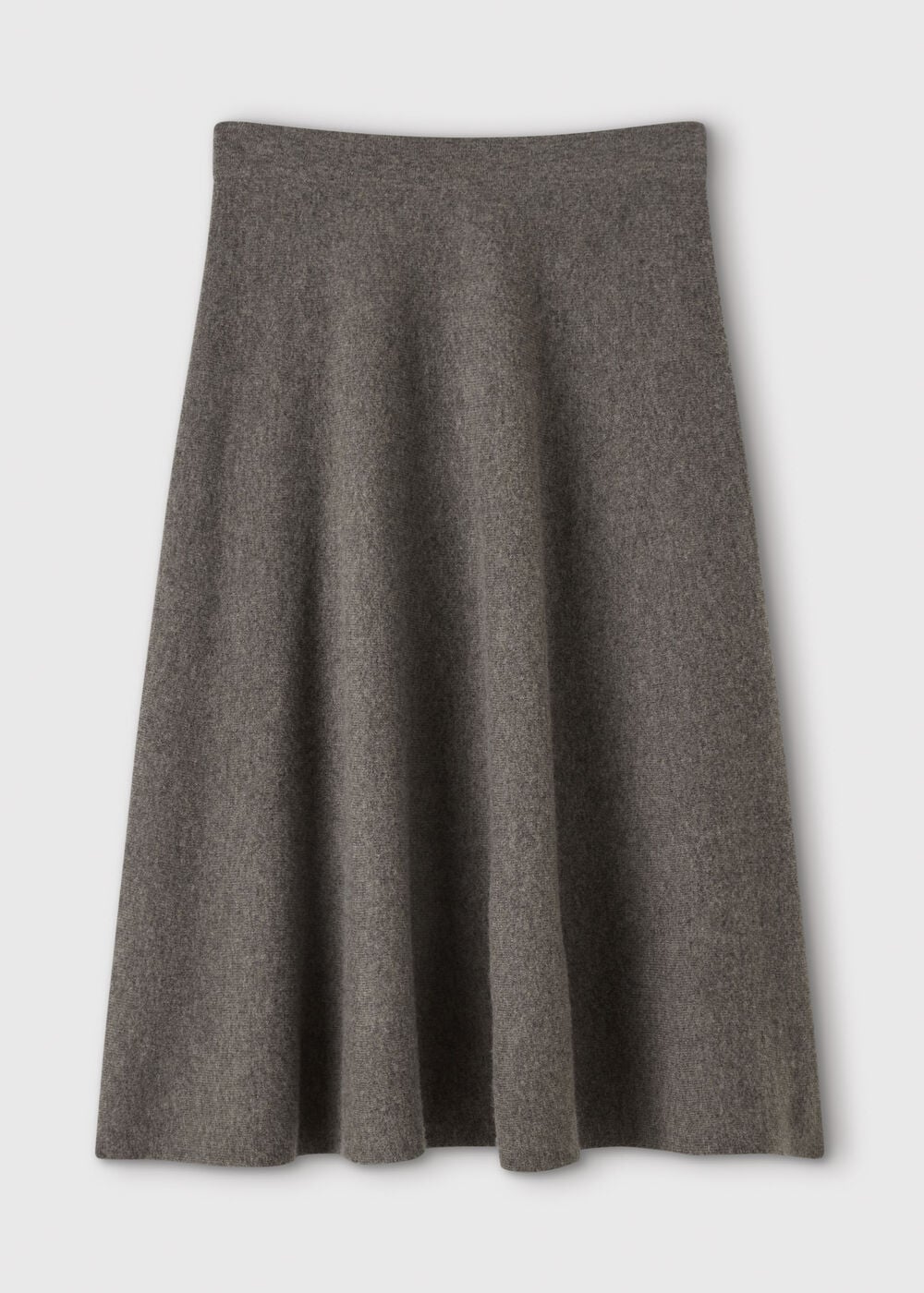 Wool Knitted Midi Skirt