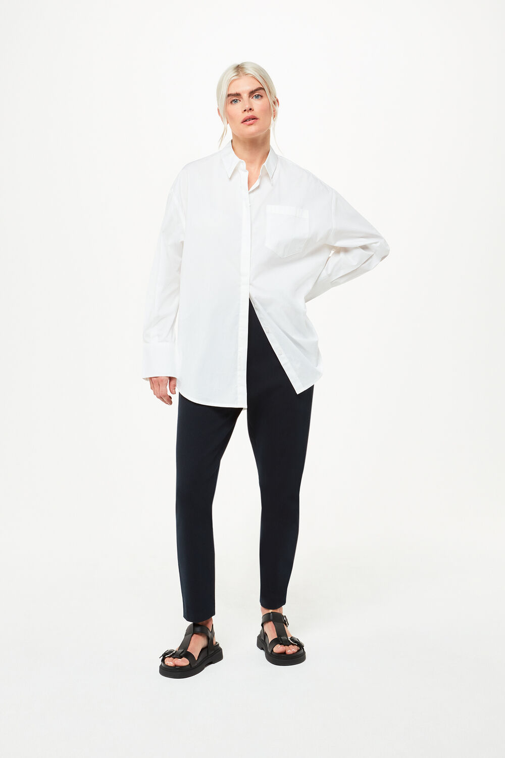 Navy Petite Super Stretch Pants&nbsp;
