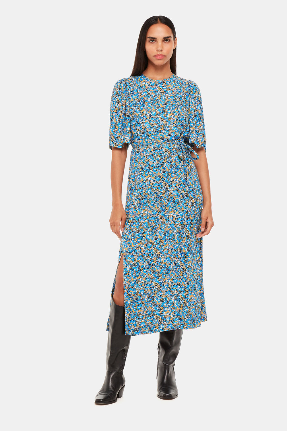 Ditsy Bouquet Midi Dress