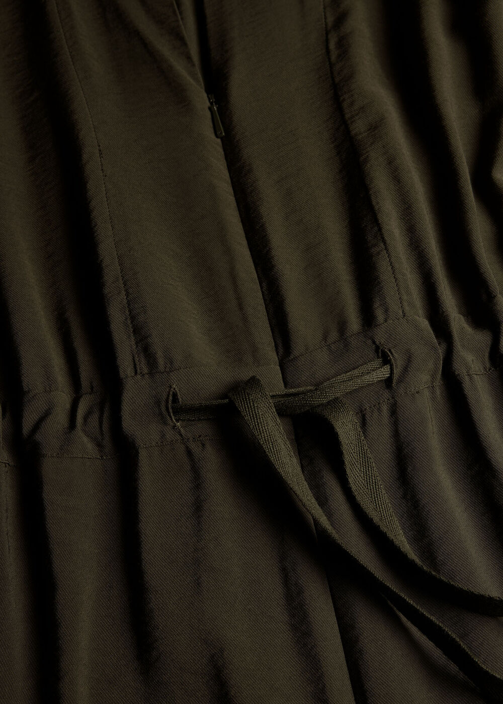 Petite Sleeveless Drawstring Jumpsuit