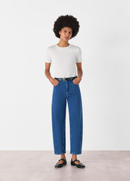 Stretch Barrel Leg Jean