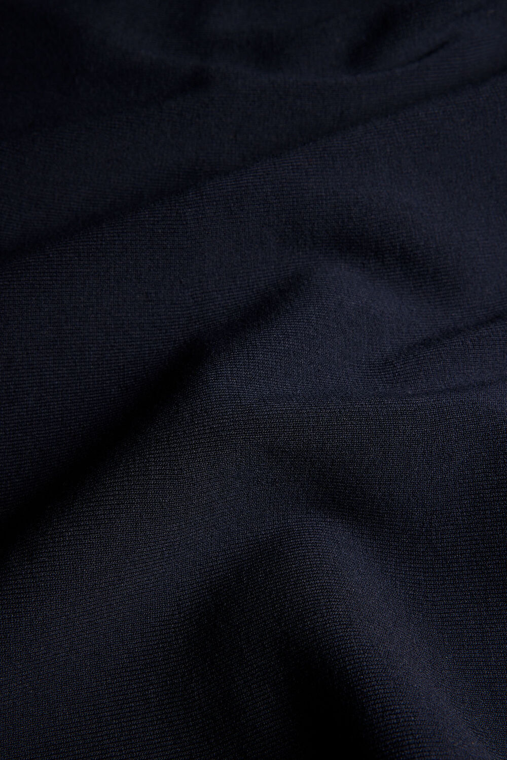 Navy Fit and Flare Knitted Skirt