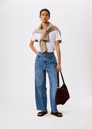 Linen V Neck T-Shirt