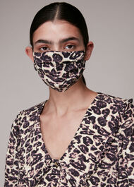 Clouded Leopard Face Covering