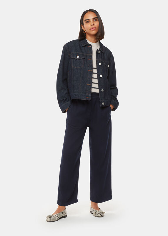 Navy Georgia Casual Pants 