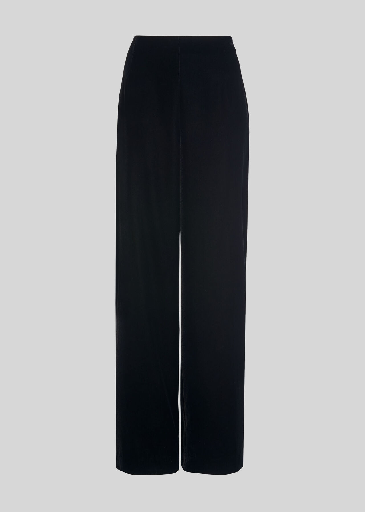 Black Side Button Velvet Trouser, WHISTLES