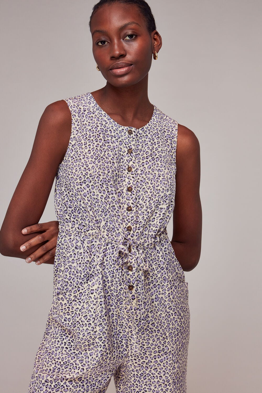 Dashed Leopard Jess Jumpsuit