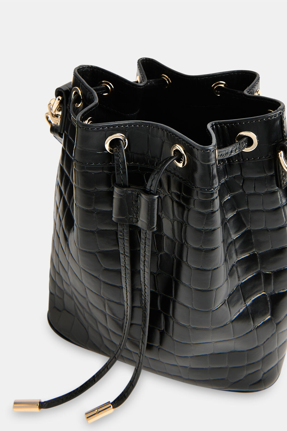 Giulia Croc Bucket Bag