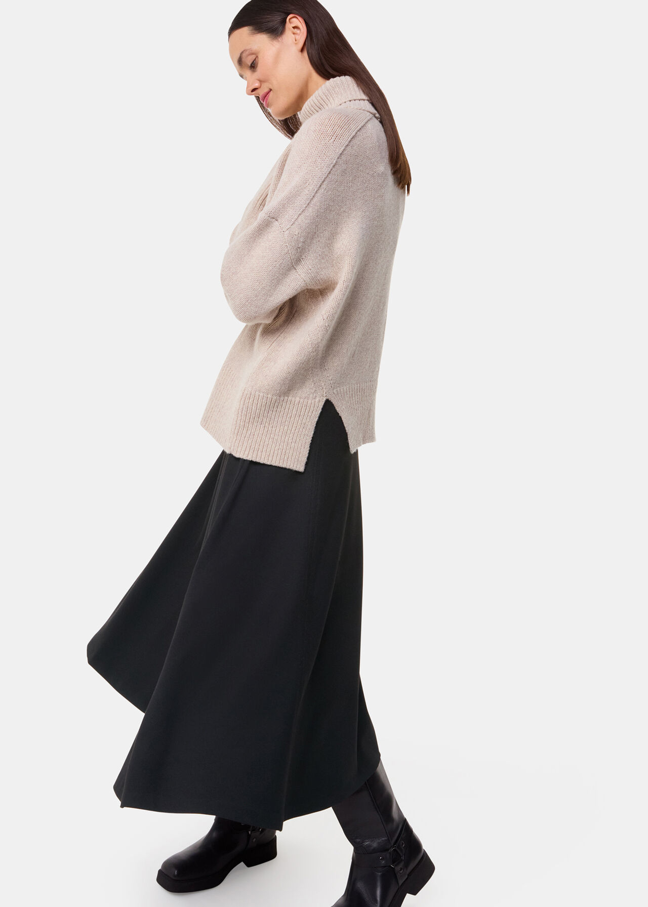 Ponte Full Skirt