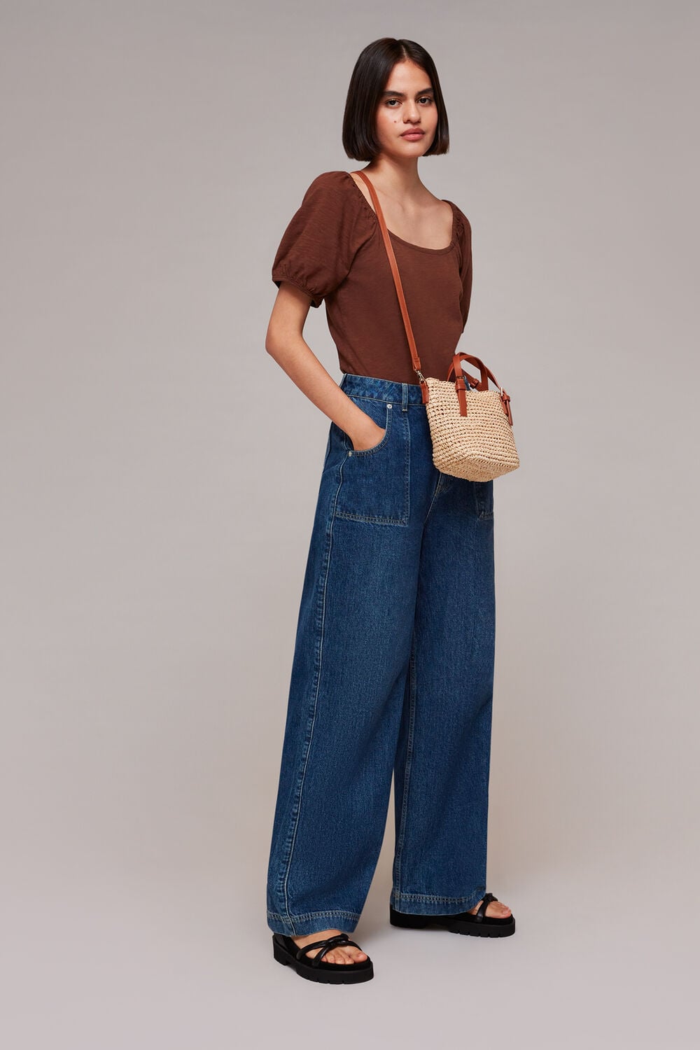 Square Neck Puff Sleeve Top